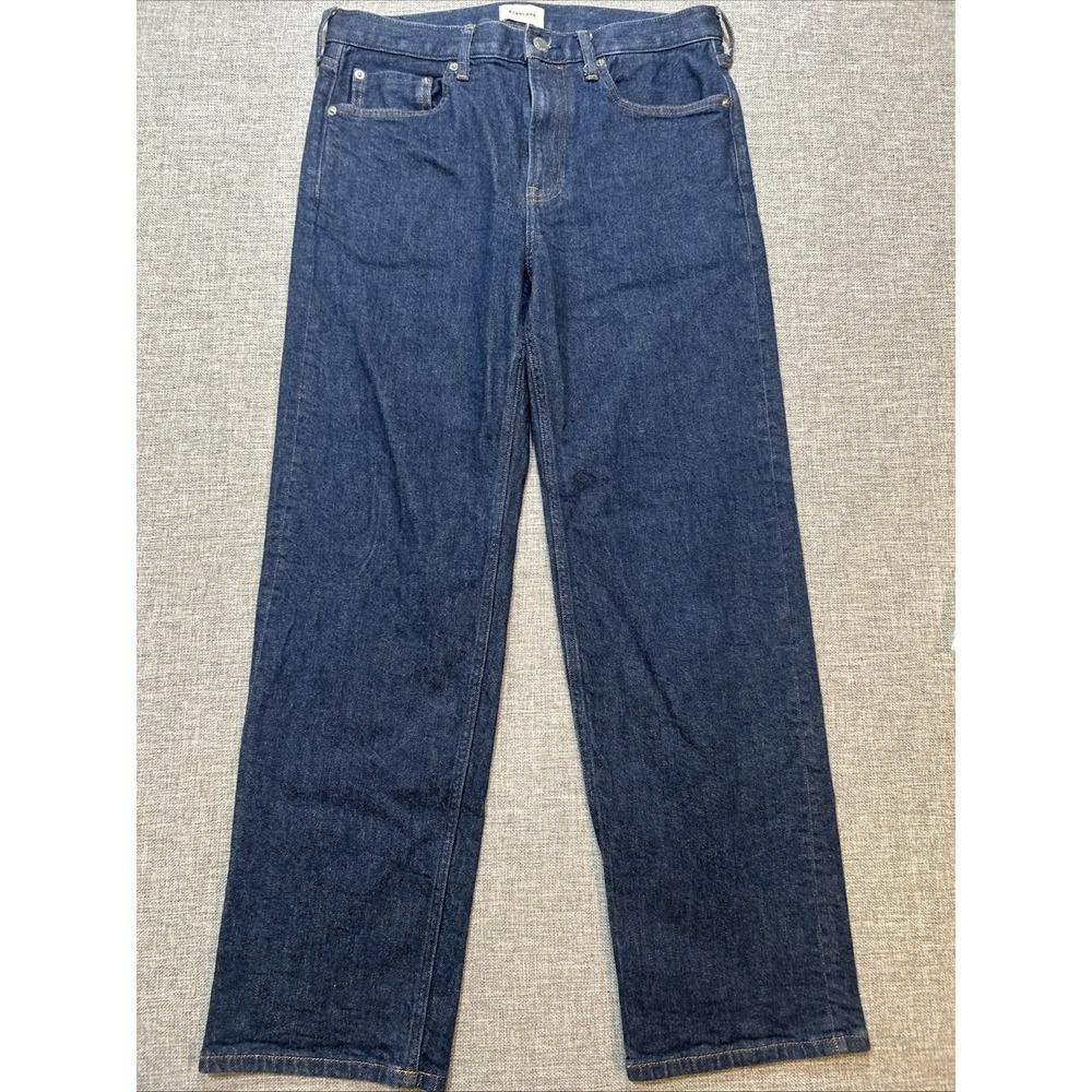Everlane Jeans Mens 30x30 Red Line Selvedge Slim Fit Denim Indigo Blue
